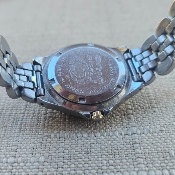 Fossil Women Wrsitwatch Crystals Accent Face Silver/Gold Tone Quartz Watch - Picture 14 of 14